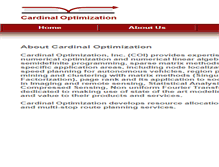 Tablet Screenshot of cardinalopt.com